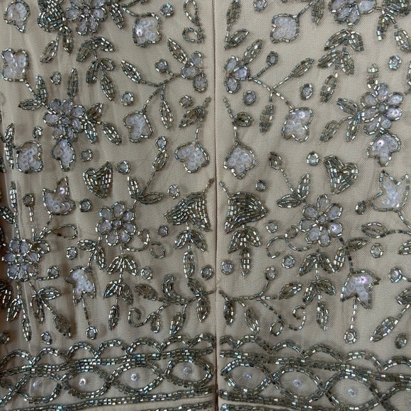 Mac Duggal 10812 NWT BEADED TEA LENGTH DRESS W/ SHEER SLEEVES - Picture 6 of 15